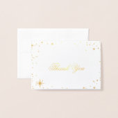 Starry celestial Hartelijk dank Folie Kaarten (Voorkant met envelop)