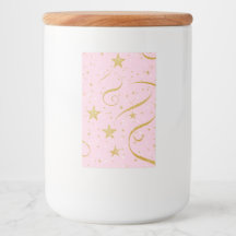 Starry Charm – Roze & Gouden Sterren Opbergpot