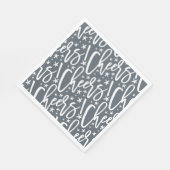 Starry Cheers Brush Script Pattern Modern Nieuwjaa Servet (Hoek)