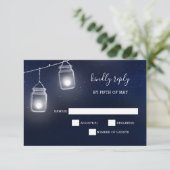 Starry ciel mason jarres invitations de mariage rs (Debout devant)