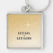 Starry Cross Let Go Let God Light Sleutelhanger (Voorkant)