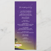 Starry Evening Las Vegas Wedding Program Programma (Achterkant)
