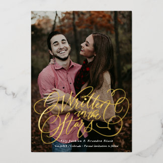 Starry-Eye Bewaar de datum Folie Uitnodiging