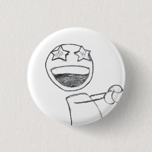 Starry Eyed Ronde Button 3,2 Cm