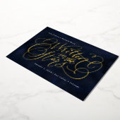 Starry-Eyed Save the Date Folie Uitnodiging (Gedraaid)