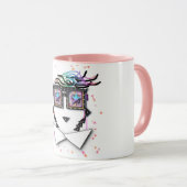 Starry Eyes Classic White Fun Mok (Voorkant rechts)