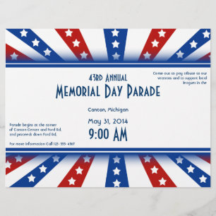 Starry Flag Memorial Day Flyer