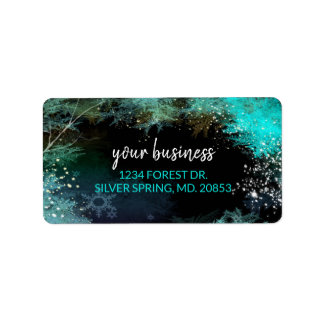 Starry Forest Business Marketing Address Label