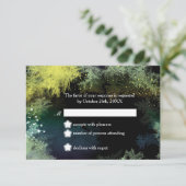 Starry Forest Wonderland Wedding RSVP (Debout devant)