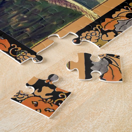 Starry Halloween Night Puzzle Legpuzzel (Zijkant)