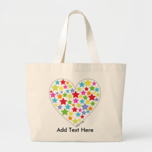 Starry Heart Canvas tas