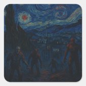 Starry Horror Night Sticker (Voorkant)