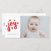 Starry Joy Feestdagenkaart (Voorkant / Achterkant)