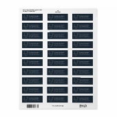 Starry Joy Holiday Return Label (Full Sheet)