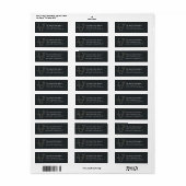 Starry Joy Holiday Return Label (Full Sheet)
