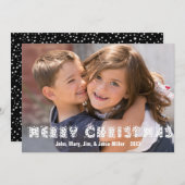 Starry Joyeux Carte photo de Noël (Devant / Derrière)