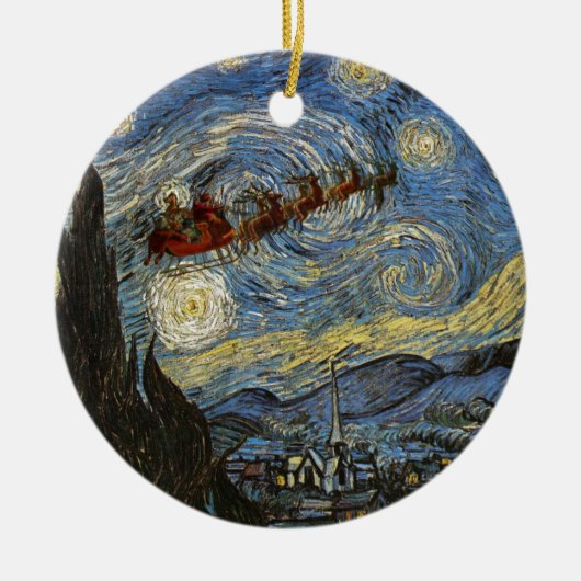 Starry Kerstnacht Ornament (Voorkant)