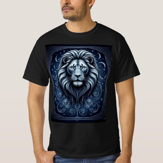 Starry Leo: Celestial Lion T-Shirt (Voorkant)
