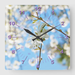 Starry Magnolia 6490 Vierkante Klok