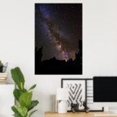 Starry Milky way, Californië Poster (Thuiskantoor)
