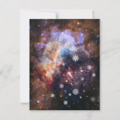 Starry Nebula Nebula Carte de Noël personnalisable (Devant)