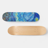 Starry Nigh Van Gogh schildert levendige kunst Skateboard (Horizontaal)