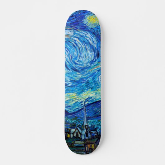 Starry Nigh Van Gogh schildert levendige kunst Skateboard (Voorkant)