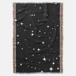 Starry Night 8K Seamless Pattern Throw Blanket Deken