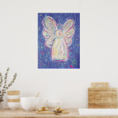 Starry Night Angel Poster Art Imprimer (Cuisine)