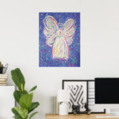 Starry Night Angel Poster Art Imprimer (Bureau à domicile)