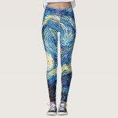 Starry Night Art Van Gogh Leggings (Devant)