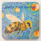 Starry Night Bee Coasters Bier Onderzetter (Voorkant)
