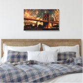 Starry Night Brookyn Bridge enroulé toile (Insitu(Chambre))