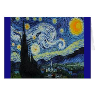 Starry Night by Van Gogh - Carte et enveloppe