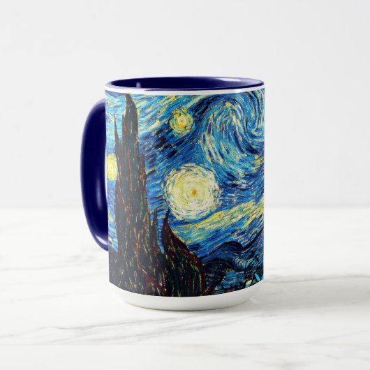 Starry Night by Vincent van Gogh Mok (Voorkant links)