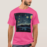 Starry Night Caspar David Friedrich T-Shirt