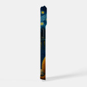 Starry Night Cats coque iphone Peeking Black Kitty (Côté droit)