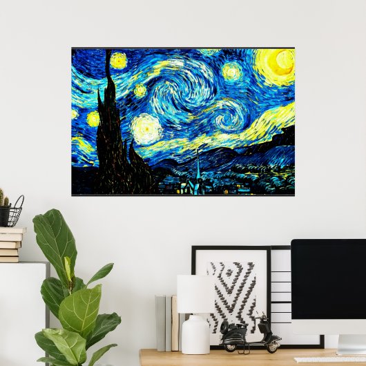 Starry Night, célèbre tableau de Van Gogh (Bureau à domicile)