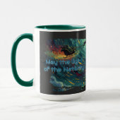 Starry Night Christmas Santa Mug (Gauche)