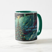 Starry Night Christmas Santa Mug (Devant droit)