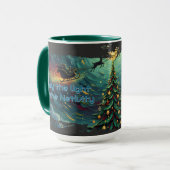 Starry Night Christmas Santa Mug (Devant gauche)