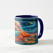 Starry Night Dreaming Fairy Magical Mug Mok (Voorkant rechts)