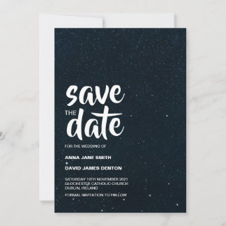 Starry Night Dreamy Enregistrer La Date Invitation