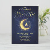 Starry Night Eid Mubarak Party Invitation (Debout devant)