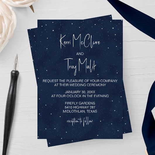 Starry Night Faire-part de mariage