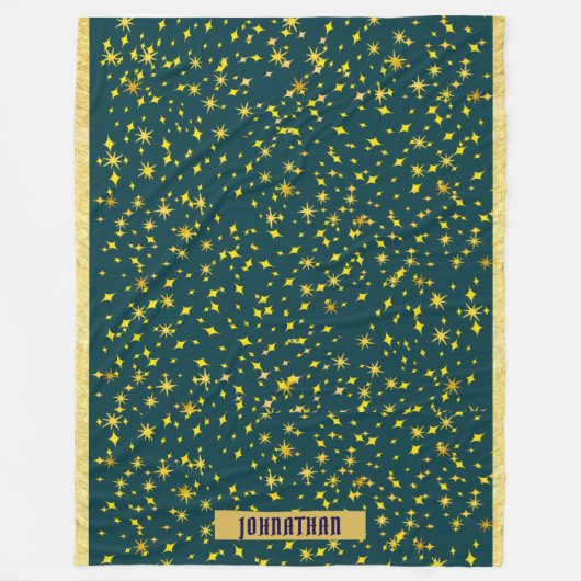 Starry Night Fleece Throw Deken (Voorkant)
