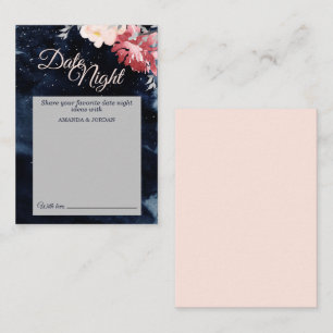 Starry Night Floral Mariage Date Nuit Carte Consei
