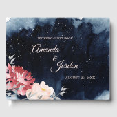 Starry Night Floral Mariage Livre d'invité (Recto)