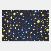 Starry Night Glow Matte Wrapping Paper Set of 3 (Voorkant 3)