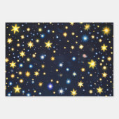 Starry Night Glow Matte Wrapping Paper Set of 3 (Voorkant)